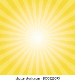 Yellow sun ray background. vector eps10