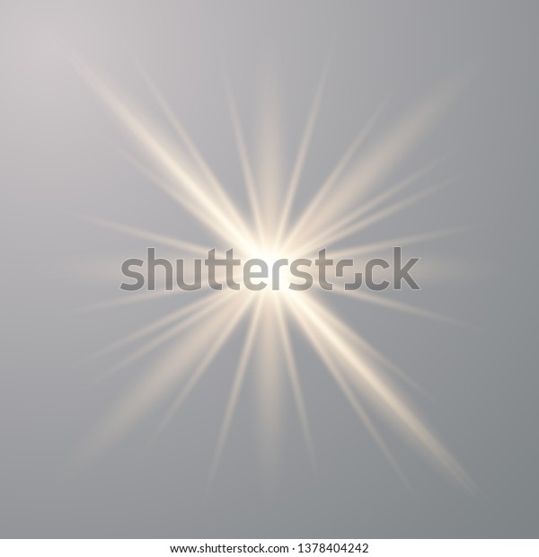 Download Yellow Sun Rays Glow On Transparent Stock Vector Royalty Free 1378404242 PSD Mockup Templates