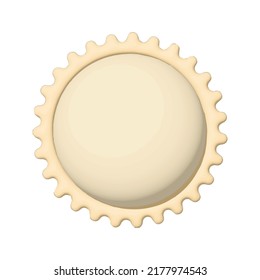 Yellow sun with rays, sun star. 3d vector icon. Cartoon minimal style. Summer, weather, nature, space concept