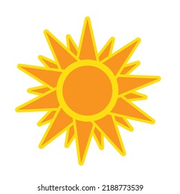 yellow sun shine symbol vector design