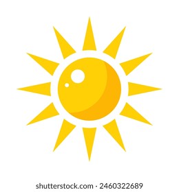 amarillo sol - Ilustración vectorial simple	