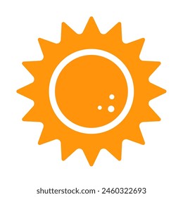 yellow sun  - simple vector illustration	