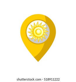 yellow sun symbol