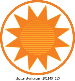 Yellow Sun Vector Logo Template Illustration Design. Vector EPS 10.
