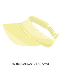 yellow sun visor for golf players
