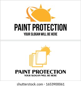 Símbolo amarillo de pared de la ventana de la pared icono moderno logotipo adecuado para la protección de pintura de la empresa muebles de construcción de producto