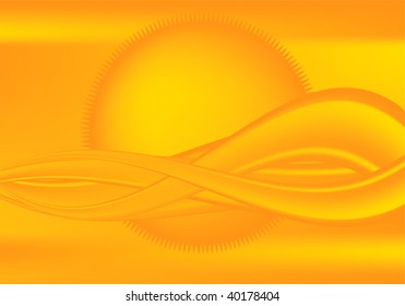 Yellow sunburst