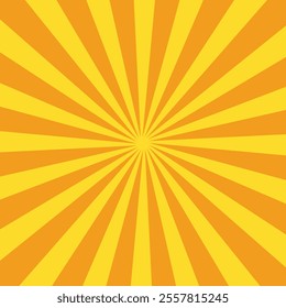 Yellow sunburst background vector design