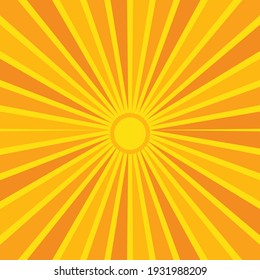 Yellow Sunburst Background for Wallpaper