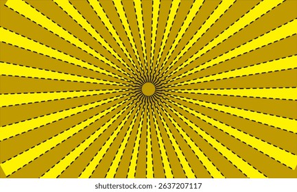 Yellow sunburst design as background vector. Sunburst pattern background. Comic backdrop with retro alternate rays. abstract sunburst brochure design template. sun rays cartoon
