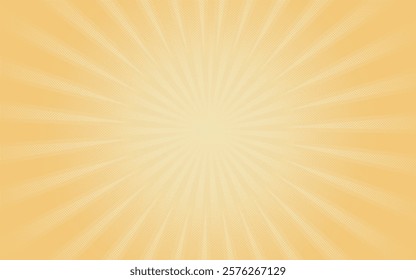 yellow sunburst and dot background vector