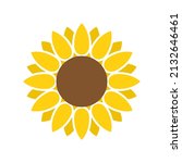Yellow sunflower icon vector. Sunflower for decorative design. Vector 10 EPS.