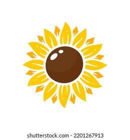 Yellow sunflowers bloom in spring. for decorating welcome sign