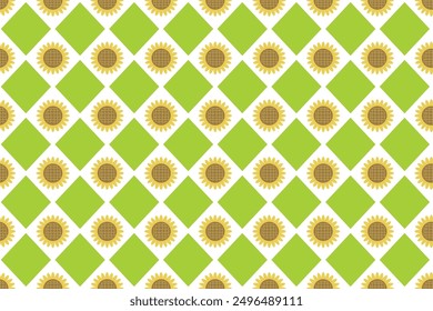 yellow sunflowers geometric background wallpaper
