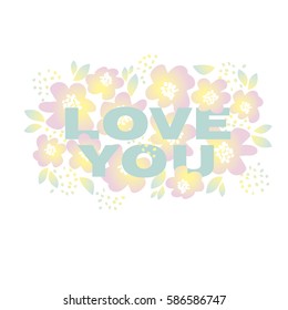 yellow sunny color floral vector illustration in retro 60s style. abstract hand drawn flowers pattern for header, card, greetings, poster.