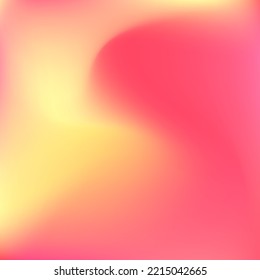Yellow Sunrise Peach Sunset Bright Background. Watercolor Orange Warm Curve Design Picture. Flow Color Liquid Neon Fluid Swirl Gradient Mesh. Pastel Pink Red Vibrant Trendy Gradient Backdrop.
