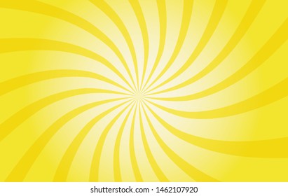 Yellow sunshine colorful vector background. Abstract sunburst design wallpaper for template business social media advertising. 