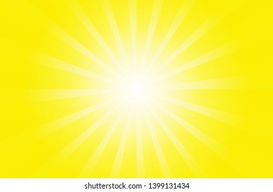 Yellow sunshine vector background. Abstract sunburst wallpaper for template,banner social media advertising, website business design. EPS10