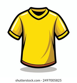 Camiseta amarilla, Vector, arte, diseño