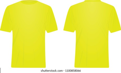 Yellow t shirt. vector illustration
