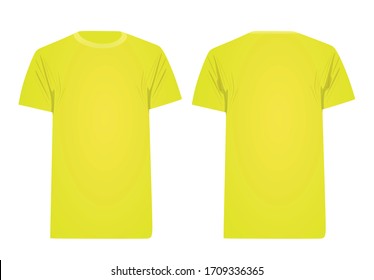 Yellow T Shirt Vector Illustration Stock Vector (Royalty Free ...