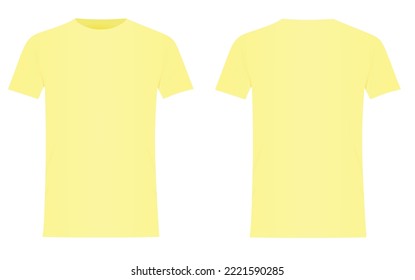 Yellow  t shirt. vector illustration