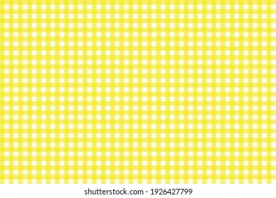 Yellow Tablecloth Vector Seamless Pattern