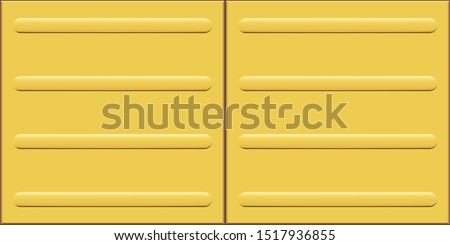 Yellow Tactile Paving Tile seamless pattern. Footpath for the blind and visually impaired. Metal Tile with line. Vector Illustration
