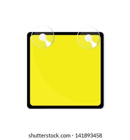 Yellow Tag With Suction Cup