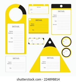 yellow tag for use