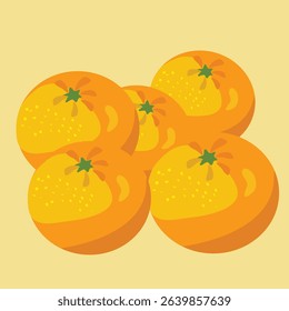 Yellow tangerine vector editable stroke 