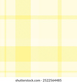 Gelbes Tartan Muster nahtlos. Sweet Checker Muster für Hemddruck, Kleidung, Kleider, Tischdecken, Decken, Bettwäsche, Papier, Steppdecke, Stoff und andere Textilprodukte.