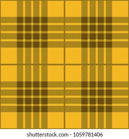 Yellow Tartan Plaid Scottish Pattern