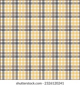 Yellow tartan plaid Schottisches Muster. Vektorgrafik.