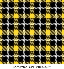 Yellow tartan vector seamless pattern