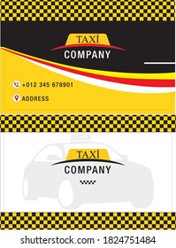 Yellow Taxi  Business Card Template