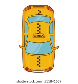 yellow taxi car vehicle service