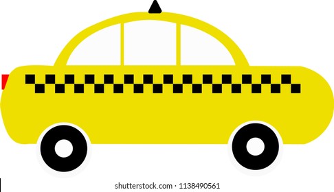 yellow taxi, taxi, checkered taxi