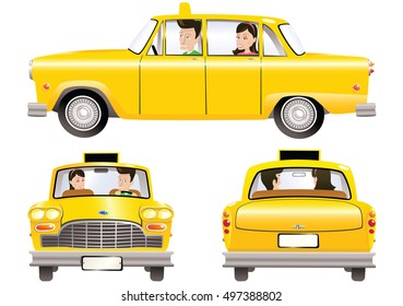 Yellow taxicab.