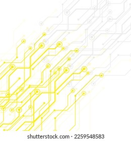 Yellow technology abstract modern background