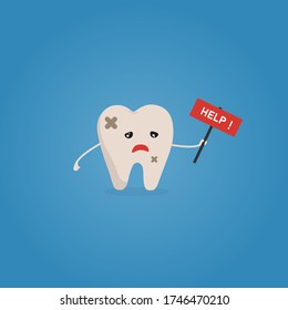 
Yellow teeth cartoon characters that need help.