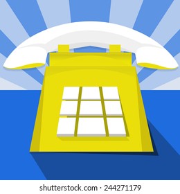yellow telephone