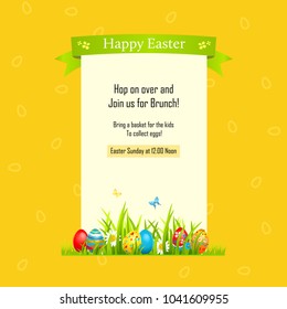 Yellow Template Easter illustration