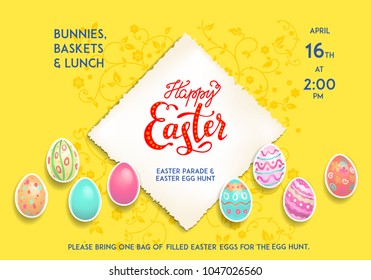 Yellow Template poster eggs