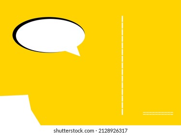 yellow template simple design chat icon