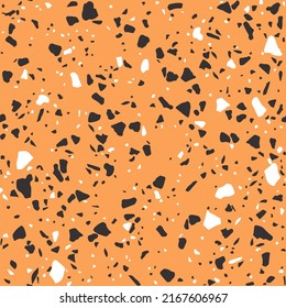 Yellow Terrazzo Background Pattern Design