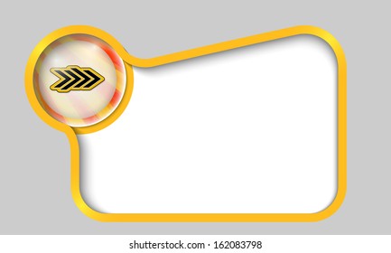 yellow text box for any text with abstract arrow