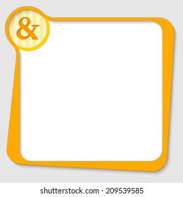 yellow text box for any text with ampersand