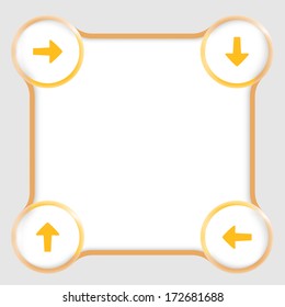 yellow text box for any text and arrows