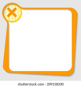yellow text box for any text with ban symbol